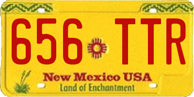 NM license plate 656TTR
