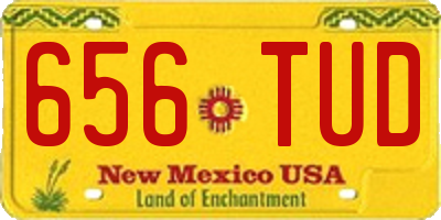NM license plate 656TUD