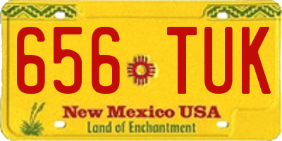 NM license plate 656TUK