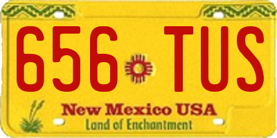 NM license plate 656TUS