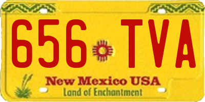 NM license plate 656TVA