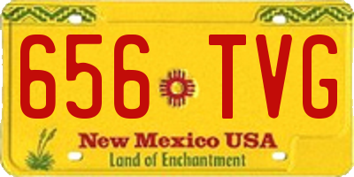 NM license plate 656TVG