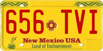 NM license plate 656TVI