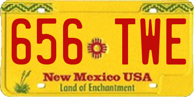 NM license plate 656TWE