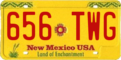 NM license plate 656TWG