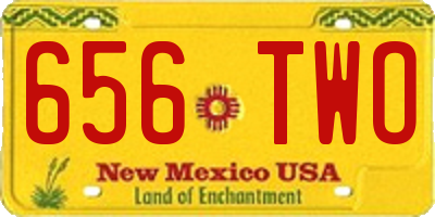 NM license plate 656TWO