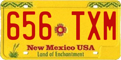 NM license plate 656TXM