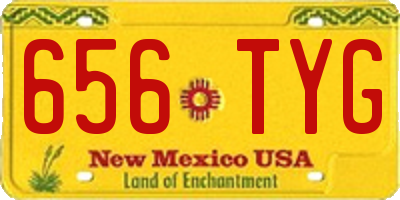 NM license plate 656TYG