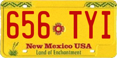 NM license plate 656TYI