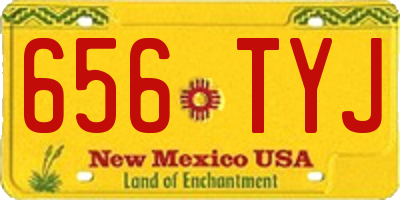 NM license plate 656TYJ