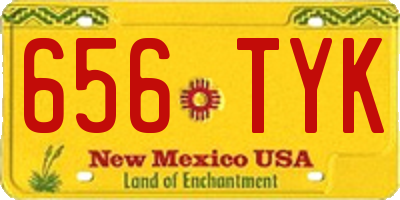 NM license plate 656TYK