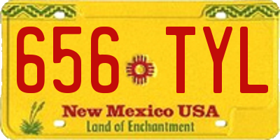 NM license plate 656TYL