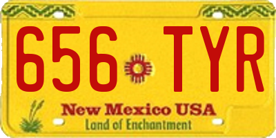 NM license plate 656TYR