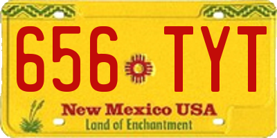 NM license plate 656TYT
