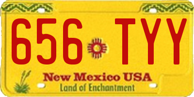 NM license plate 656TYY