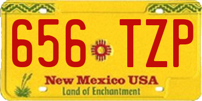 NM license plate 656TZP