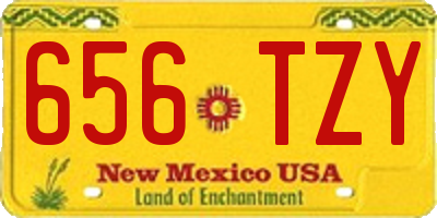 NM license plate 656TZY