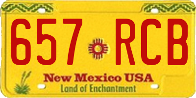 NM license plate 657RCB