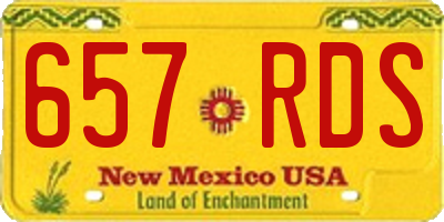 NM license plate 657RDS