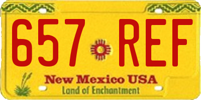 NM license plate 657REF
