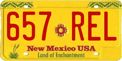 NM license plate 657REL