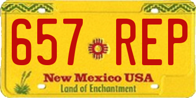 NM license plate 657REP