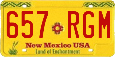 NM license plate 657RGM
