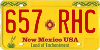 NM license plate 657RHC