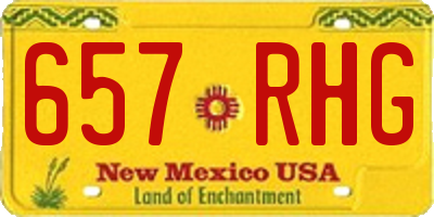 NM license plate 657RHG