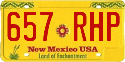 NM license plate 657RHP