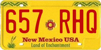 NM license plate 657RHQ