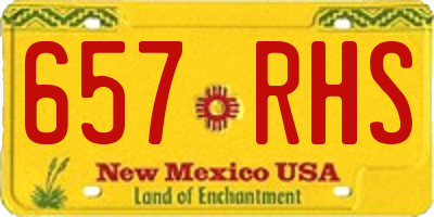 NM license plate 657RHS
