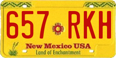 NM license plate 657RKH