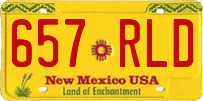 NM license plate 657RLD