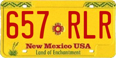 NM license plate 657RLR