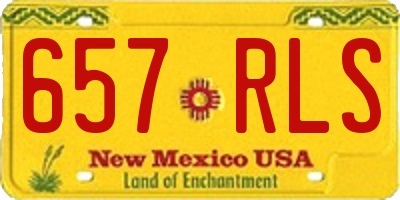 NM license plate 657RLS