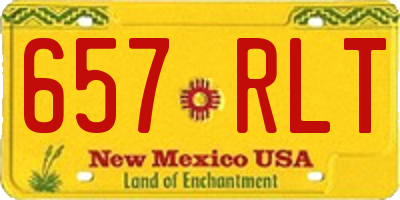 NM license plate 657RLT