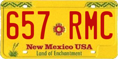 NM license plate 657RMC