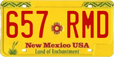 NM license plate 657RMD