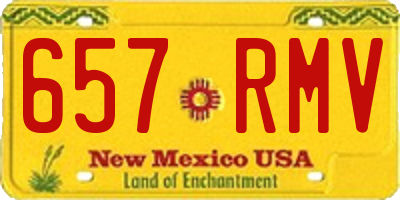 NM license plate 657RMV