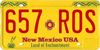NM license plate 657ROS