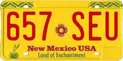 NM license plate 657SEU