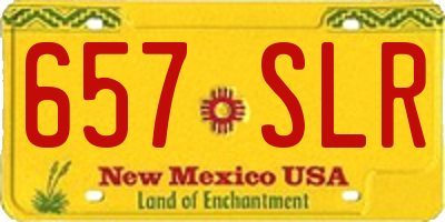 NM license plate 657SLR