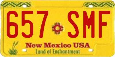 NM license plate 657SMF