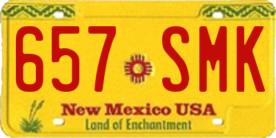 NM license plate 657SMK
