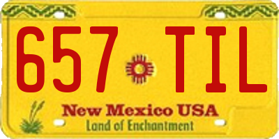 NM license plate 657TIL