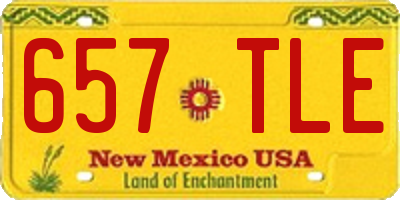NM license plate 657TLE