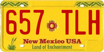 NM license plate 657TLH