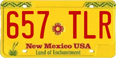 NM license plate 657TLR