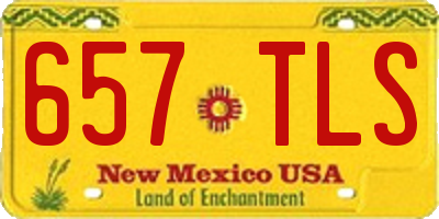 NM license plate 657TLS